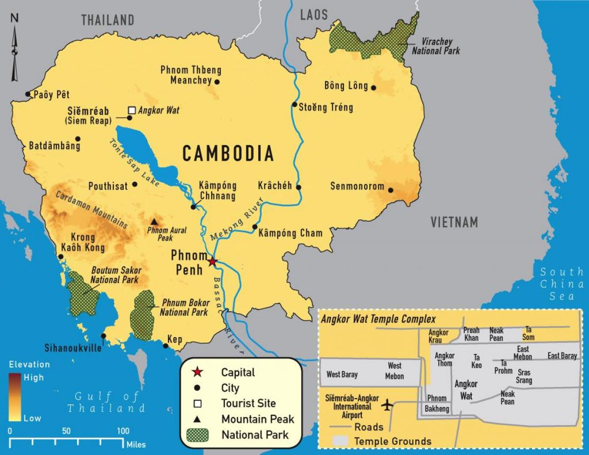 angkor map Cambodia