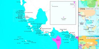 Map of Cambodia islands