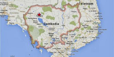 Map of siem reap Cambodia