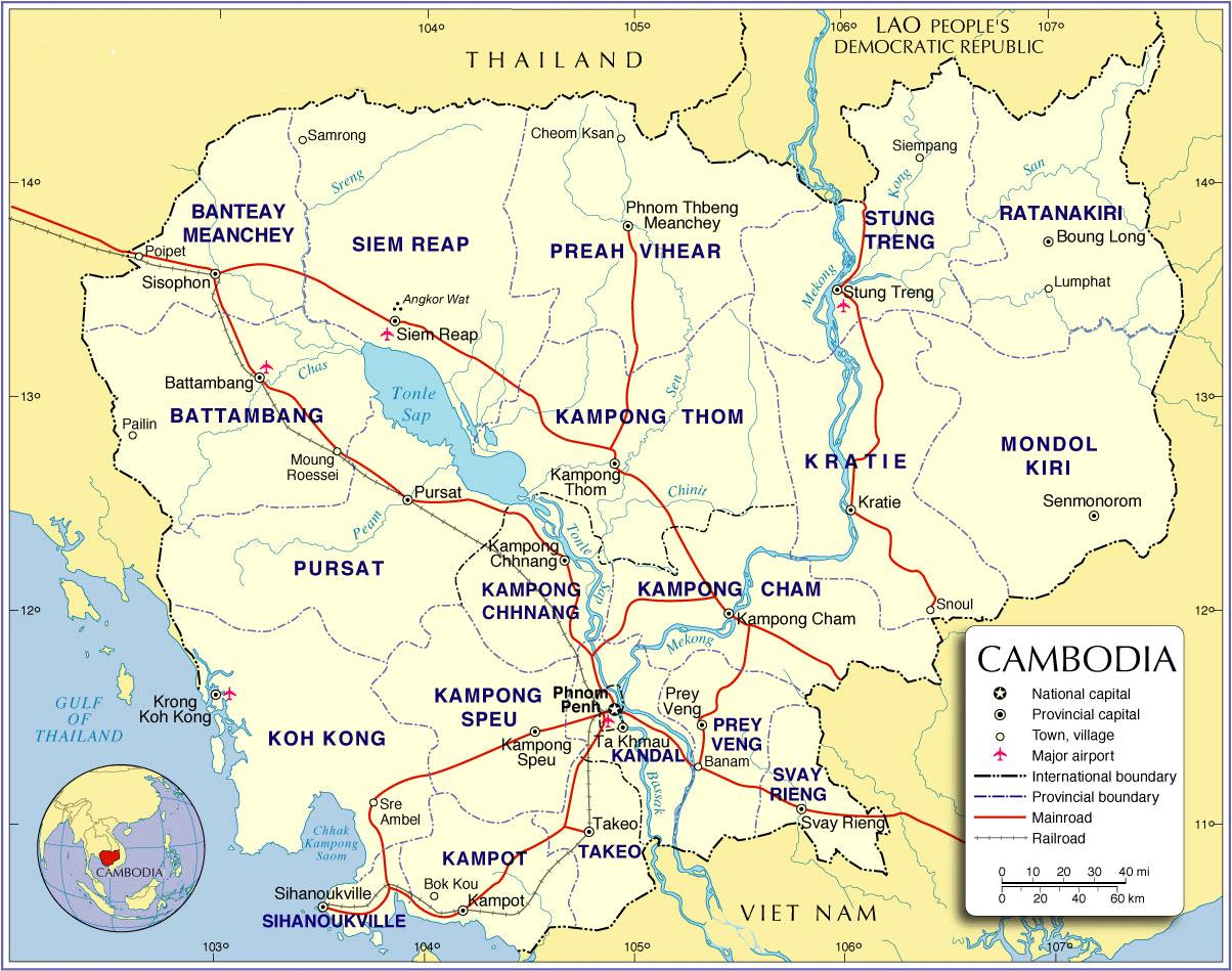 Cambodia Road Map 