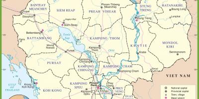 Map of Cambodia political